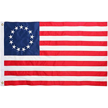 USA Betsy Ross Flag 3x5 FT Deluxe Long Lasting Outdoor 13 Star Flag Fade... - $48.00