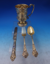 Canova by George Adams Sterling Silver Traveling Set 4pc #744 (#7238) - £1,986.57 GBP