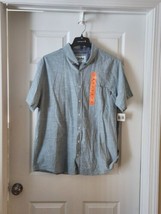 Hurley NWT Made In The Shade Full Button Down Short Sleeve Shirt - $24.74