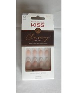 28 Pieces Kiss Classy Press-On Nails Dashing White ABS Plastic Full Cover - $12.38 CAD