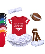 SMU  Mustangs Girls Watching With Daddy Onesie Set - $22.00+