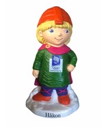 Vtg 1994 Lillehammer Winter Olympics Mascot HAKON Figurine Coin Piggy Ba... - £20.10 GBP
