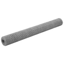 vidaXL Galvanized Steel Chicken Wire Fence, 82'x3.9', Silver Coated, Durable - $2,106.85 MXN