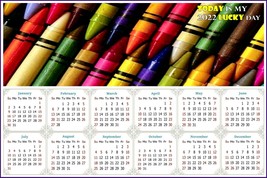 2022 Magnetic Calendar - Calendar Magnets - Today is my Lucky Day - Edit... - $9.89