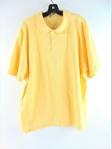 LL Bean Yellow Cotton Knit Polo Shirt XL - £19.54 GBP