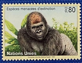 United Nations Geneva 220 MNH Gorilla Endangered Species Zayix Stamps 012822S08M - £1.06 GBP