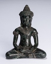 Estatua de Buda - Antigüedad Khmer Estilo Meditación Baphuon 24cm/25.4cm - $412.91