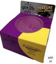Schwarzkopf Got2b Playful Texture Creme Pomade 4 Chunky Styles 2 oz - $23.56