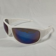 Style Eyes Sunglasses Wrap White w/ Blue Lens - Model 014 Polycarbonate - £10.94 GBP