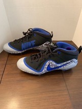 Nike Force Zoom Trout 4 Men Sz 14 Baseball Cleats Blue/Blk/Gray - £27.41 GBP