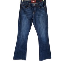 Lucky Brand Sofia Boot 7WC1003 Jeans  sz 8/29 Dark Wash Distressed Mid R... - $17.80