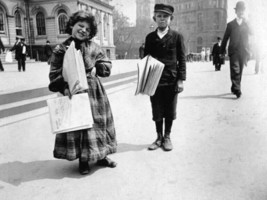 Vintage Reproduction Photo Two newsies, New York, 1896. - £9.42 GBP