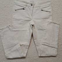 Womens Ann Taylor Loft Ankle Pants Size 4 Cream - £9.27 GBP