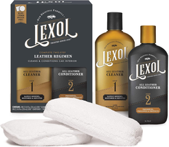 Lexol Leather Conditioner and Leather Cleaner Kit, Use on Car Leather, Furniture - £14.95 GBP