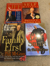 4 books Dr Phil McGraw Self Matters, Life Strategies, Love Smart, Family 1st - £14.78 GBP