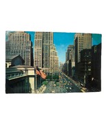 New York City NY, Aerial Fifth Avenue, Public Library Vintage Postcard - $9.52 CAD