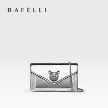 Bafelli 2023 Women&#39;s Bag New Mini Silver Luxury Brand Designer Cat Fashion Woc C - £242.82 GBP