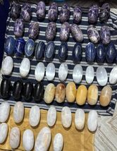 Piedra de cristal curación tallado a mano lingams curación Reiki hogar... - $109.27+