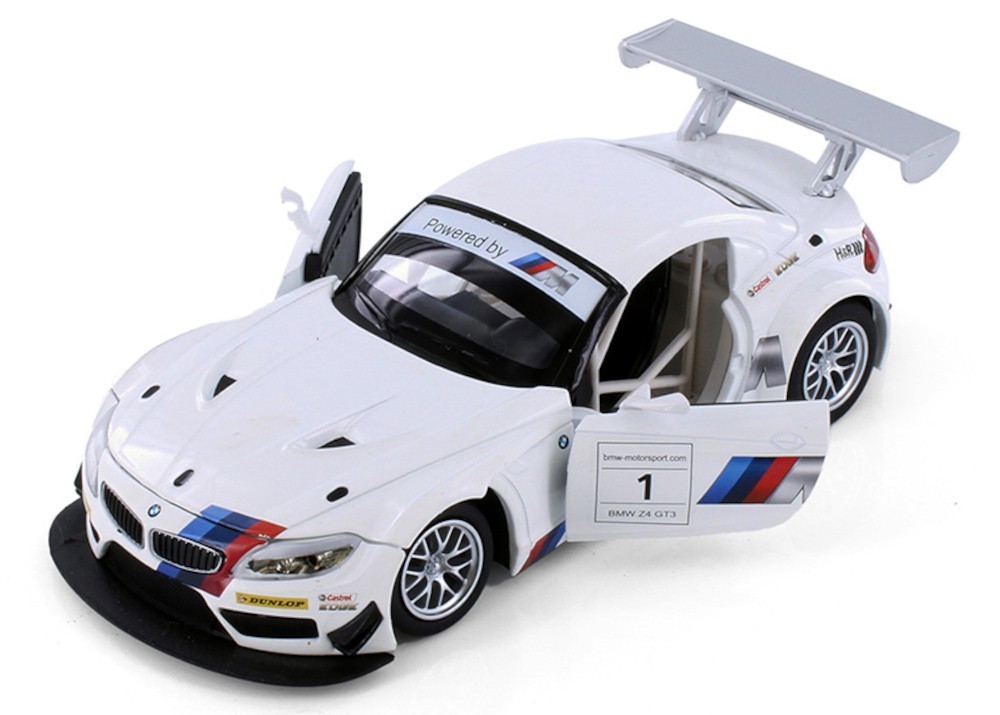 2010 BMW Z4 GT3 1/24 Scale Diecast Model by Showcasts - WHITE w
