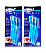 (2 PACKS 6 PCS) PERSONNA MEN&#39;S EYEBROWS &amp; BEARD SHAPER EL PERFILADOR DE ... - $16.99