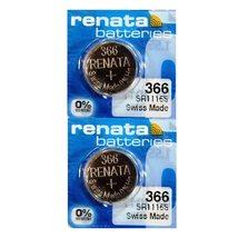 Renata 366 SR1116SW Batteries - 1.55V Silver Oxide 366 Watch Battery (10 Count) - £4.70 GBP+