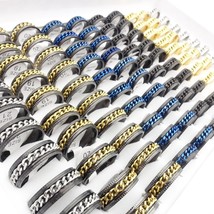 100pcs Mens Stainless Steel Rotatable Rings Fashion Spinner Chain Women Finger J - £70.63 GBP