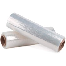 4 Roll 70 Gauge Cast Hand Stretch Wrap 1500&#39; Plastic Bundling Shrink Film - £120.02 GBP+