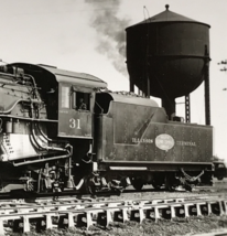 Illinois Terminal Railroad ITC #31 2-8-2 Locomotive Train B&amp;W Photo St Louis MO - £9.74 GBP