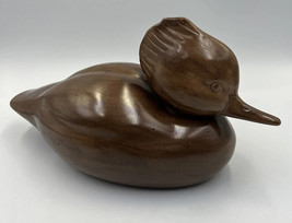 Vintage Atlantic Mold Duck Brown Figure Signed “Ruby” - £15.17 GBP