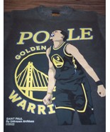 GOLDEN STATE WARRIORS JORDAN POOLE NBA BASKETBALL T-Shirt MENS SMALL - $19.80