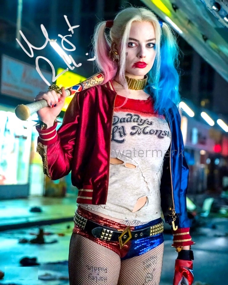 MARGOT ROBBIE AS HARLEY QUINN FACSIMILE SIGNATURE PUBLICITY PHOTO PRINT ... - $8.90