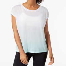 allbrand365 designer Womens Dip Dyed T-Shirt,Sunlit Aqua,X-Large - £28.56 GBP