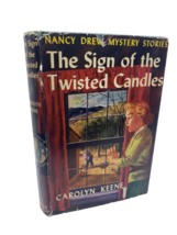 The Sign of the Twisted Candles 1933 Book Hardcover Dust Jacket Nancy Drew Keene - £44.83 GBP