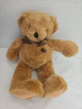 Tb Trading Bear Plush Stuffed Animal Tan Brown Heart on Chest 13&quot; - £31.55 GBP