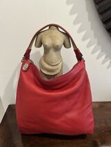 REED KRAKOFF Pebble Leather Turn-Lock Zip Top Medium Shoulder Bag - $148.50