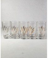 Vintage Homer Laughlin Golden Wheat Set of 5 Juice Drinking Glasses.4” - $25.10 CAD