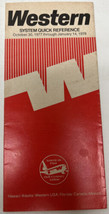 Western Airlines Quick Reference Timetable October 30, 1977 January 14, ... - $9.85