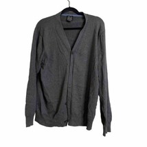 Jos. A. Bank Signature Collection Charcoal Gray Pima Cotton Cardigan Sweater L - £11.90 GBP