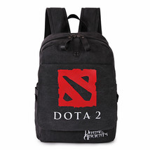 Dota2 game theme waterproof  black canvasstudents bag - £30.30 GBP