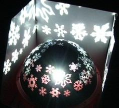 Gemmy Snow Flakes Christmas Winter Wonderland Holiday Led Shadow Lights New - £39.53 GBP