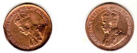 Canada coin - Geroge V Canadian penny 1929 &amp; 1932 - £1.77 GBP
