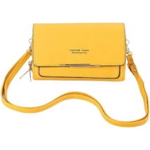 Yellow Forever Young Minimalist Purse Faux Leather Small Handbag Wallet NWT - £10.96 GBP