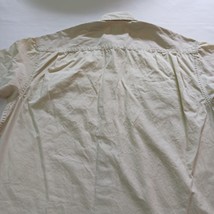 Wrangler Premium Quality Men's Short Sleeve Cotton Yellow Button Up Shirt Size L image 10