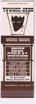 Matchbook Cover Beef Corral Sandwiches Cleveland OH - £0.57 GBP