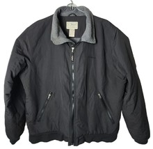 LL Bean Men XL Polartec  Black Fleece Lining Snow Winter Cold Weather Jacket - £42.41 GBP