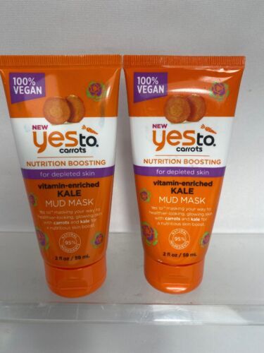 (2) Yes to Carrots Nutrition Boosting Vitamin Enriched Kale Mud Masks 2oz - $7.65