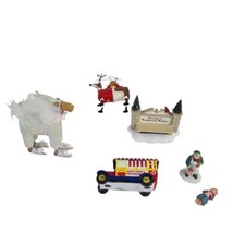LOT 4 PCs Department 56 Krinkles Mini Dog Christmas Ornament and more For Parts - £19.67 GBP