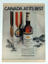 vintage 1971 Canada Mist christmas winter PRINT AD - £11.82 GBP