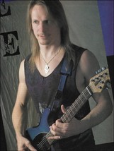 Steve Morse Signature Ernie Ball Music Man guitar 1995 pin-up photo 8 x ... - £3.31 GBP