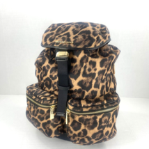 Michael Kors Perry Animal Print Backpack Bag Nylon Drawstring Pushlock B2P - £104.52 GBP